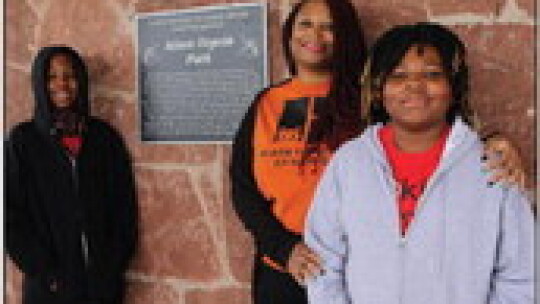 Onnesha Williams with sons Kenji (left) and Corey. Williams is the founder of Black Families of Hutto.