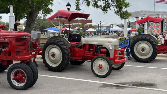 On Saturday, May 6, antique tractors lined Fifth St. as an extension of the Blackland Prairie Day celebration honoring Taylor’s heritage.