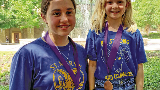 St. Mary’s eighth grader, Demitria Dahlberg placed first in Ready Writing and third grader Danielle Nemec placed third in Ready Writing.