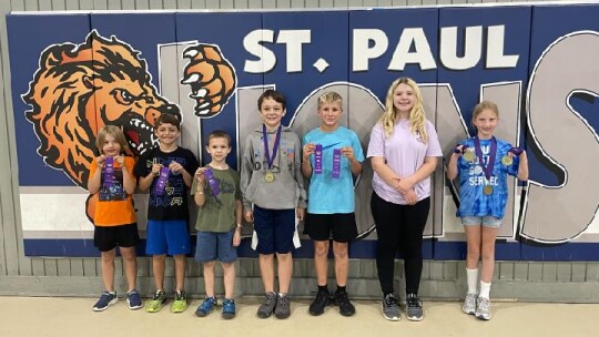 St. Paul students Jonah Norvell, Lukas Gates, John Oliver Norvell, Luke Manuel Kaden Kuhl, Jack Manuel and Reagan Cooper all competed at the PSIA academic competition May 6, in Ft. Worth. 