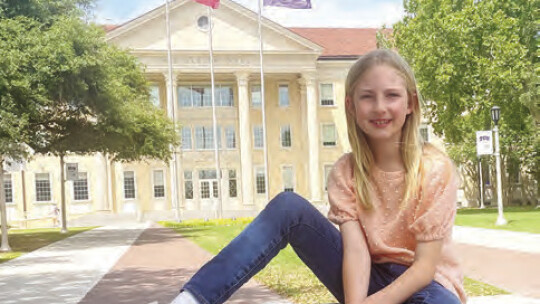 Bridget Weber, a Taylor resident and fourth grade student at St. Paul Lutheran School in Thorndale, took top honors at the recent Private Schools Interscholastic Association at the Texas Christian University campus.