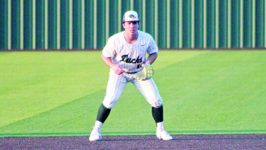 Taylor senior shortstop Dominick Hartman locks in defensively on Thursday, May 25 during the Ducks’ 4-2 victory in Game 1 of the regional semifinals vs. Spring Hill.