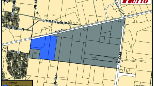 The area approved for a tax abatement zone. Source: City of Hutto