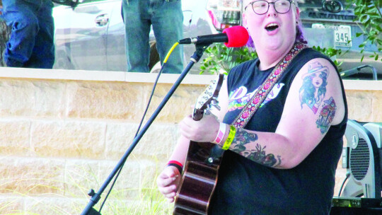 Brooke Ashley Eden performs on Heritage Stage at the 2023 Taylor Pride Music and Arts Festival. Photo by Hunter Dworaczyk