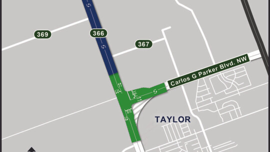 A map of the $17.6 million road widening project, which will be completed by June 2024. Courtesy of Williamson County