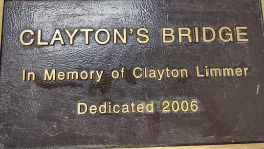 A recently-found plaque will be installed on the bridge in Fritz Park. Courtesy photo City of Hutto