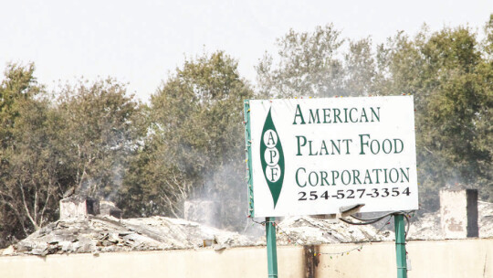 Cleanup for the American Food Plant facility in Bartlett is expected to take several weeks. Photo by Hunter Dworaczyk